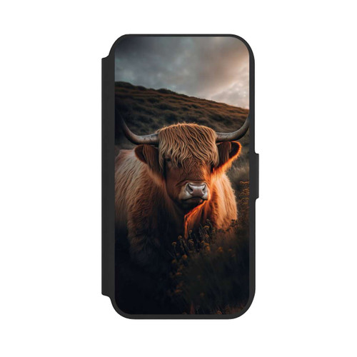 Apple iPhone 8 NIVOflip Vache Highland avec de grandes cornes avec IA