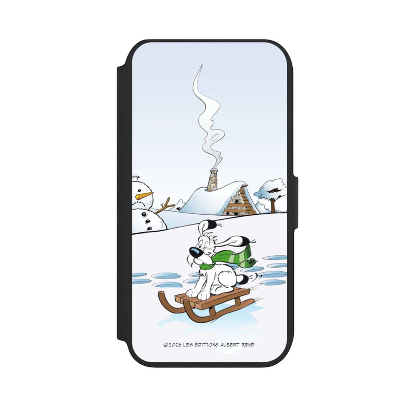iPhone 8 NIVOflip Idéfix fait du traîneau