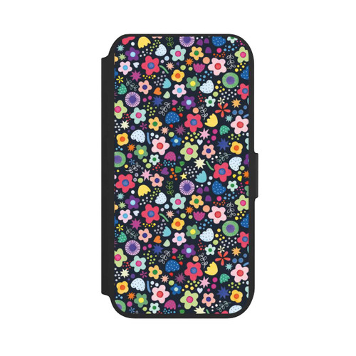 Apple iPhone 8 NIVOflip Psychedelic Flowers Multi Black