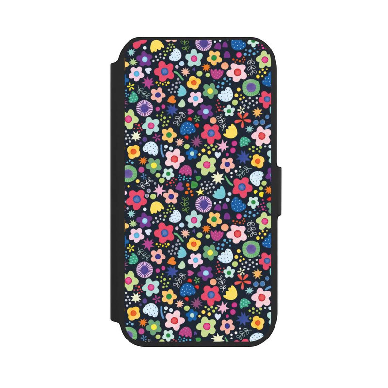 iPhone 8 NIVOflip Psychedelic Flowers Multi Black