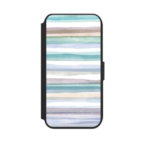 Apple iPhone 8 NIVOflip Pastellfarbene Streifen Blau