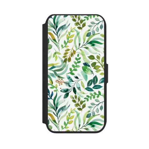 Apple iPhone 8 NIVOflip Aquarell Palmenblätter Botanisch Grün