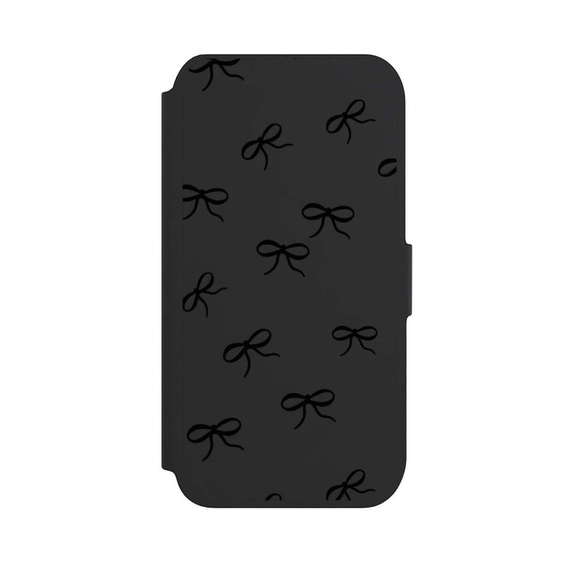 iPhone 8 NIVOflip Schleifen Muster Schwarz Transparent