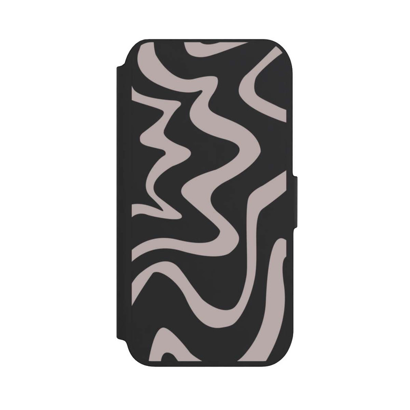iPhone 8 NIVOflip Trendy Lines Brown Transparent