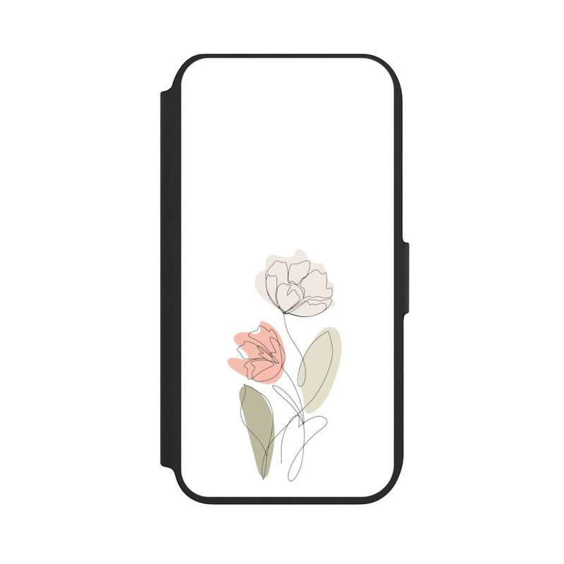 iPhone 8 NIVOflip Blume Line Art Beige