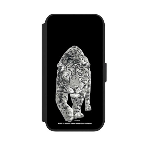 Apple iPhone 8 NIVOflip Leopard Schwarz