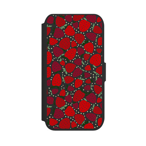 Apple iPhone 8 NIVOflip Erdbeermuster Comic Transparent