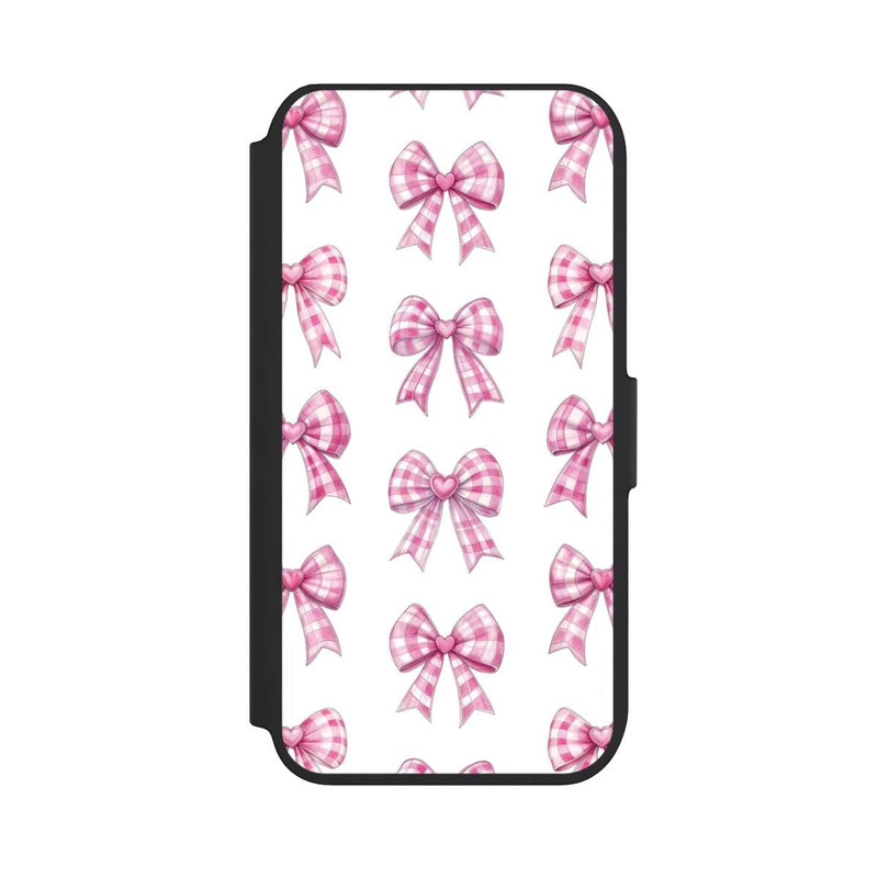 iPhone 8 NIVOflip Pink Gingham Hearts and Bows