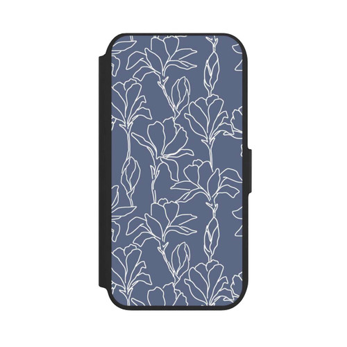 Apple iPhone 8 NIVOflip Flower Silhouettes on Blue