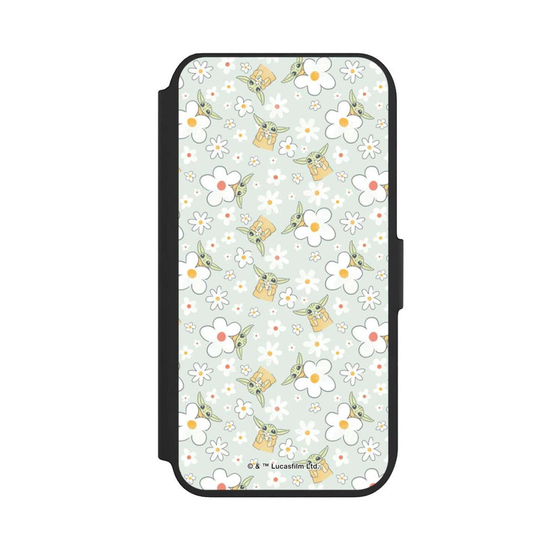 iPhone 8 NIVOflip Baby Yoda Blumen Muster