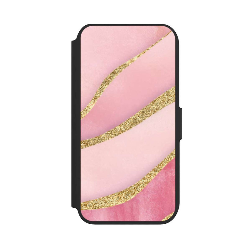 iPhone 8 NIVOflip Pink Marble Goldprint Stripes