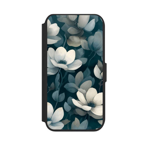 Apple iPhone 8 NIVOflip Negative Flower Petrol White with AI