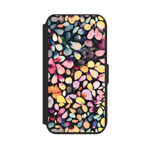 Apple iPhone 8 NIVOflip Eucalyptus Watercolor Leaves Black