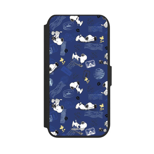 Apple iPhone 8 NIVOflip Peanuts Travel Stamps Pattern Blue