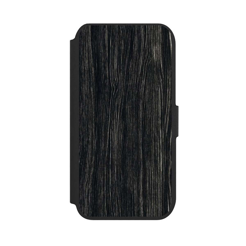 iPhone 8 NIVOflip Dunkle Holzstruktur