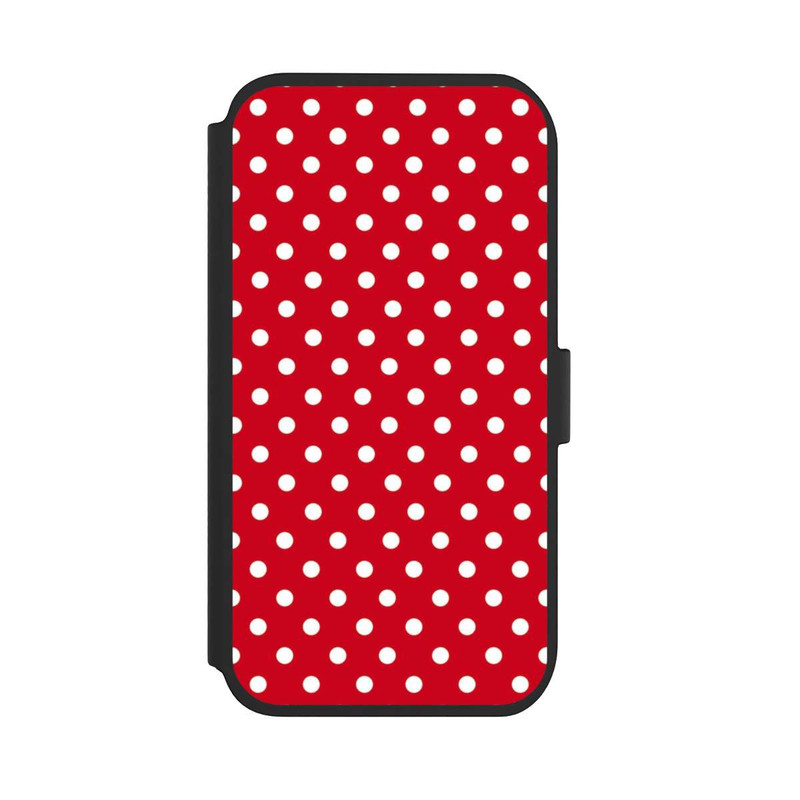 iPhone 11 NIVOflip Confettis Blancs sur Fond Rouge