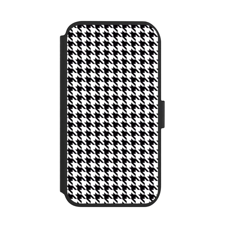 iPhone 11 NIVOflip Hahnentritt Schwarz Weiß
