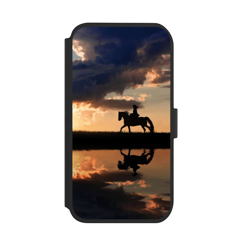 iPhone 11 NIVOflip Randonnée à Cheval au Crépuscule