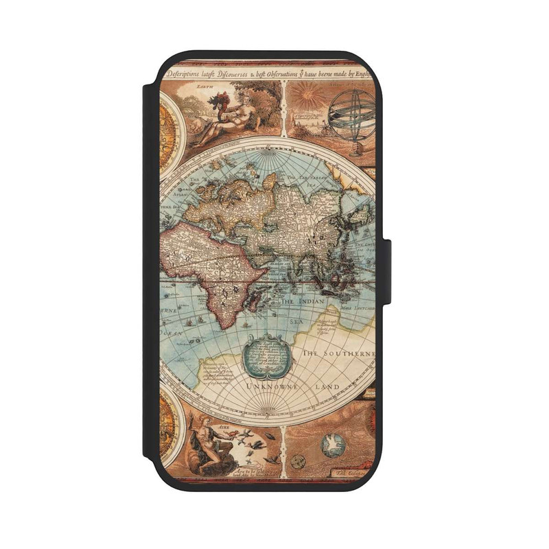 iPhone 11 NIVOflip Carte du Monde Ancienne