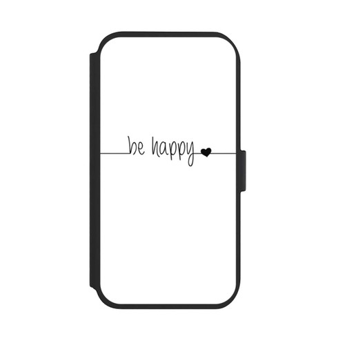 Apple iPhone 11 NIVOflip Be Happy Weisser Hintergrund
