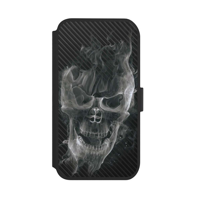 iPhone 11 NIVOflip Crâne Fumée Carbone