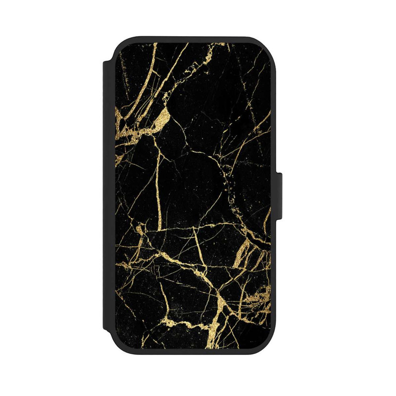 iPhone 11 NIVOflip Marbre Noir et Or