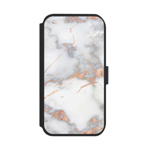 Apple iPhone 11 NIVOflip Marbre Blanc et Doré