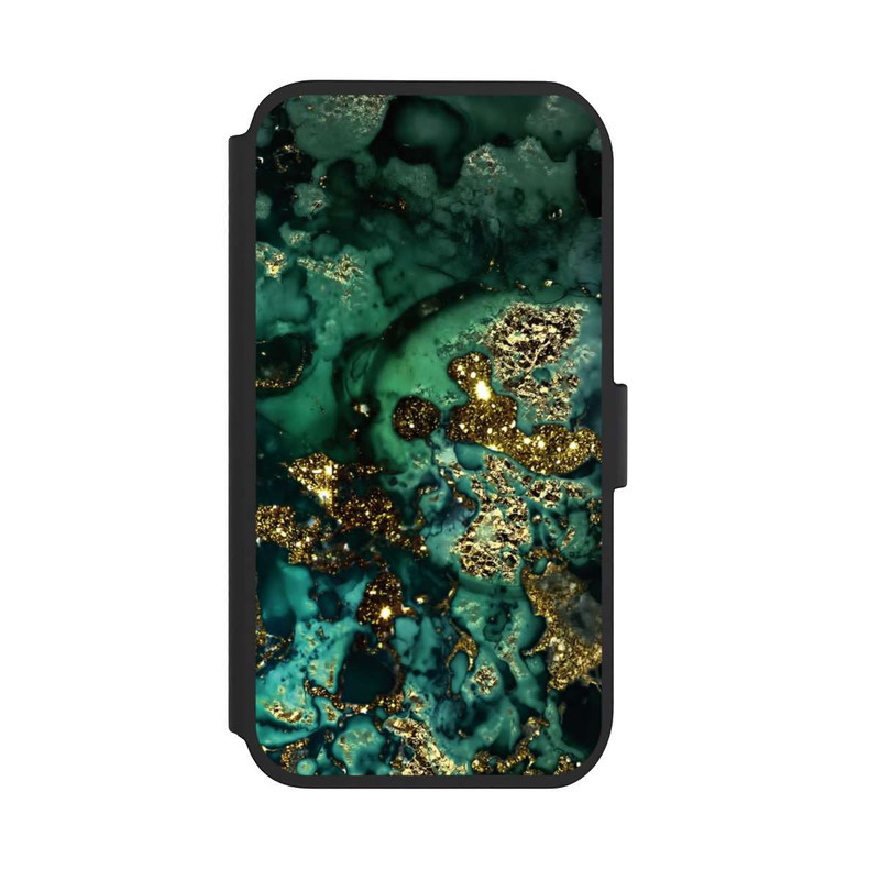 iPhone 11 NIVOflip Marbre Cyan Scintillant