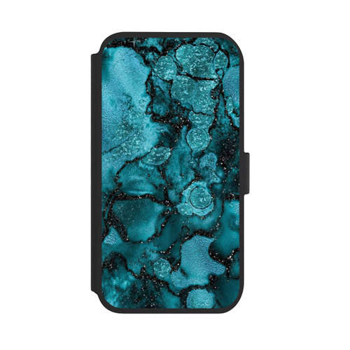 Apple iPhone 11 NIVOflip Paillettes Bleues