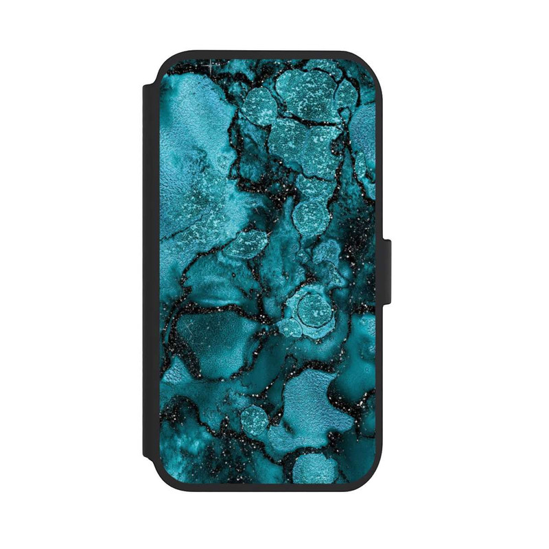 iPhone 11 NIVOflip Blue Glitter Look