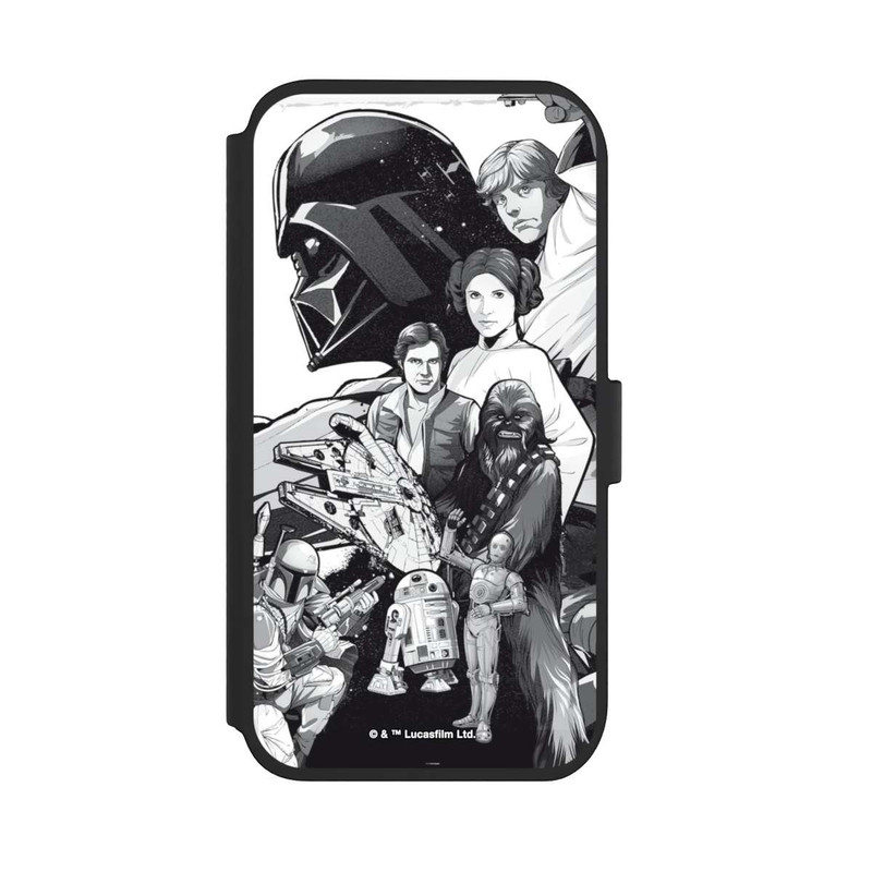 iPhone 11 NIVOflip StarWars Charaktere - Schwarz-Weiß