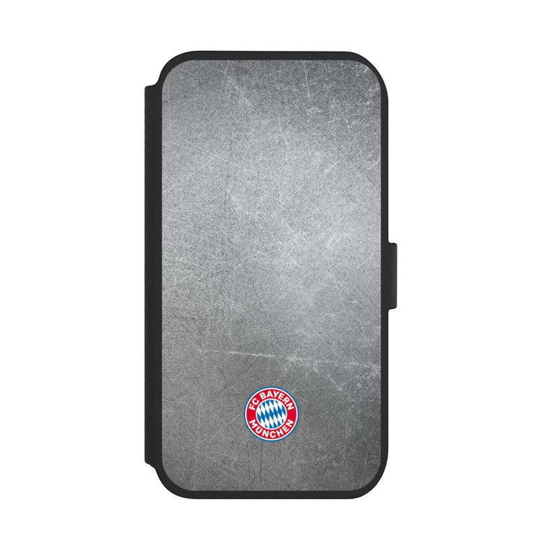 iPhone 11 NIVOflip Klassisches FCB Logo Klein - Bunt auf Metalllook
