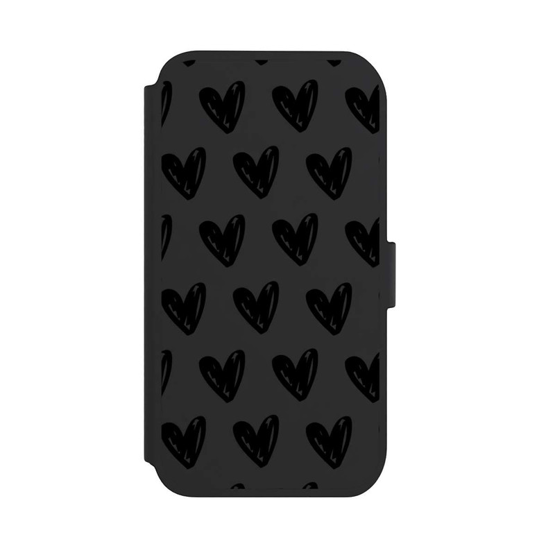 iPhone 11 NIVOflip Herzen Schwarz ohne Hintergrund