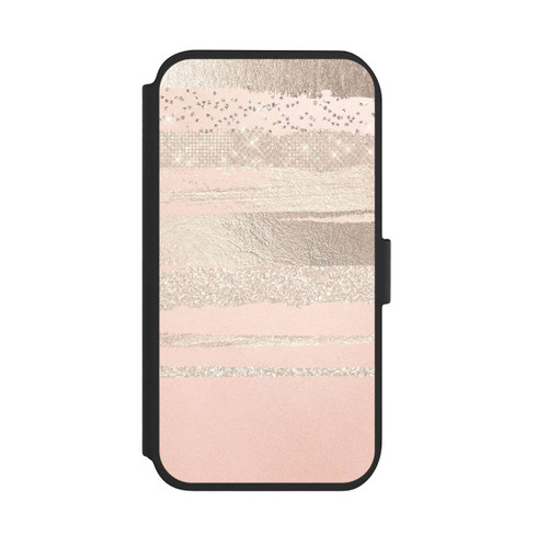 Apple iPhone 11 NIVOflip Glitzerschichten (Rosé/Silver) Glitterlook