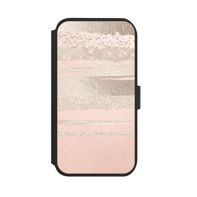 iPhone 11 NIVOflip Glitzerschichten (Rosé/Silver) Glitterlook