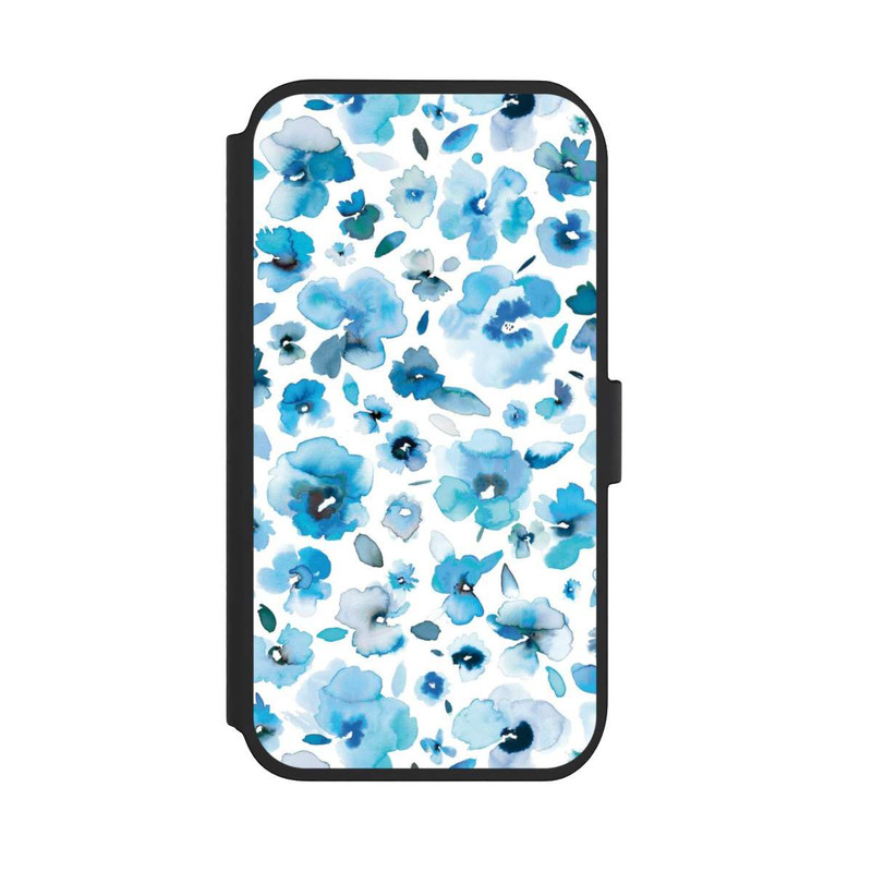iPhone 11 NIVOflip Blaue tropische Blumen
