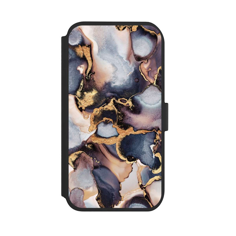 iPhone 11 NIVOflip Verträumte Tinte Grau-Golddruck