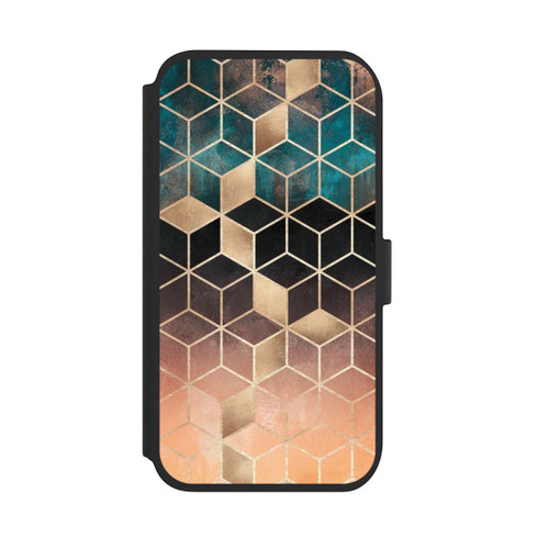 Apple iPhone 11 NIVOflip Ombre Traum Würfel Gold Druck