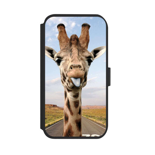Apple iPhone 11 NIVOflip Giraffe auf der Straße