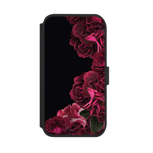 Apple iPhone 11 NIVOflip Vintage Rosen auf Schwarz