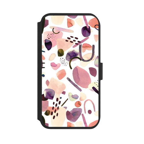 Apple iPhone 11 NIVOflip Abstrakte Formen aquarell lila