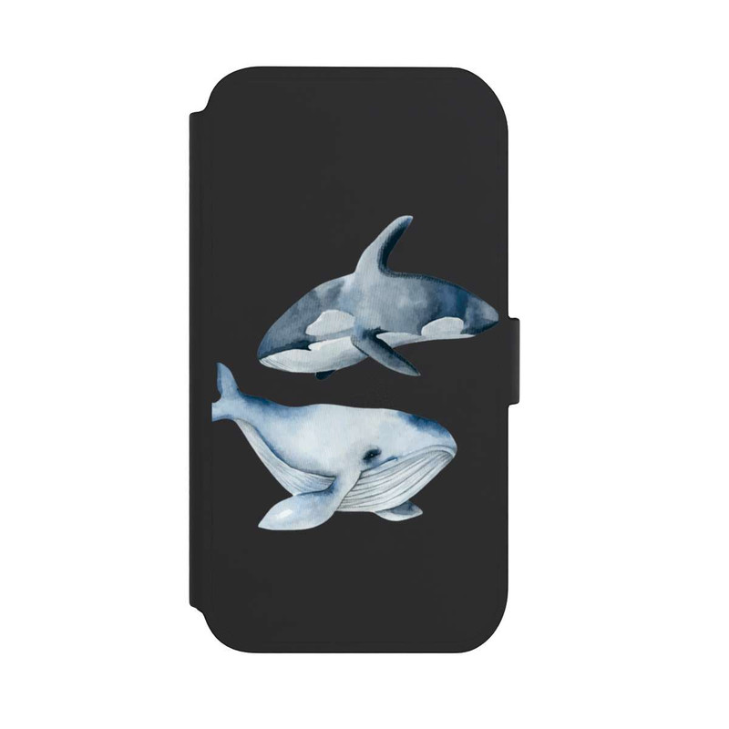 iPhone 11 NIVOflip Baleines transparentes