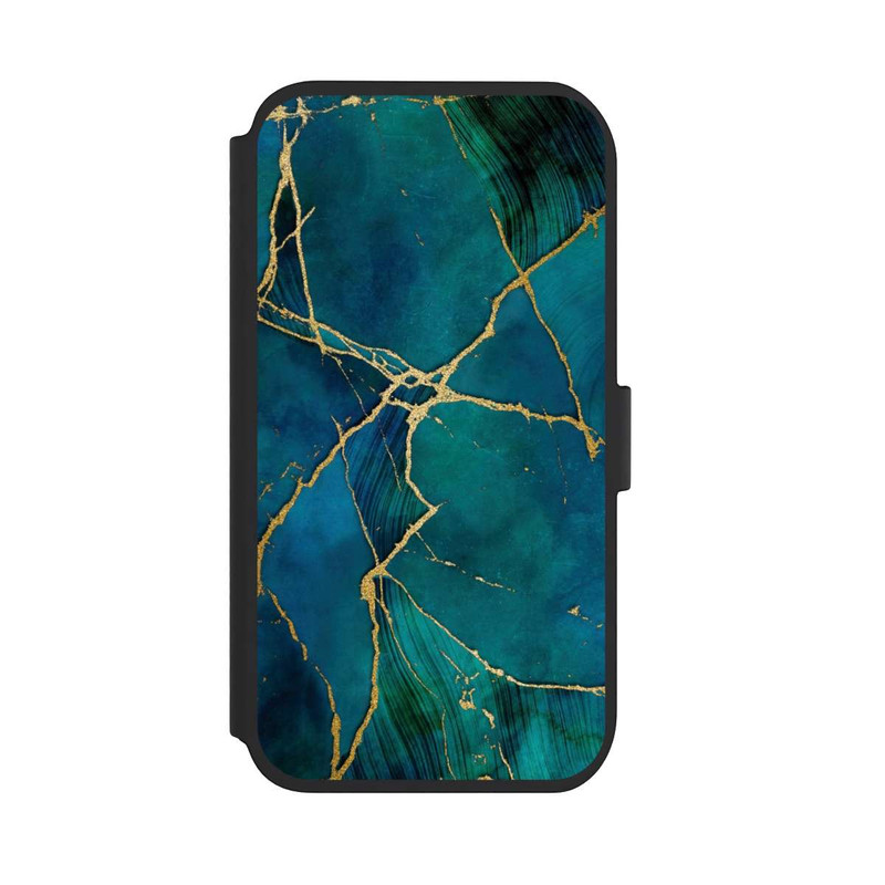 iPhone 11 NIVOflip Mineralischer Glamourlook Blaugold
