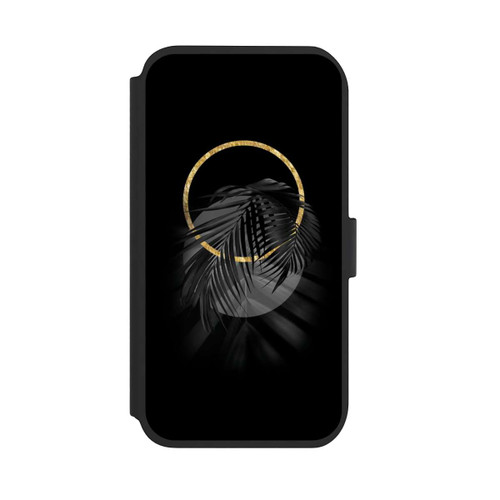 Apple iPhone 11 NIVOflip Feuille tropicale noire