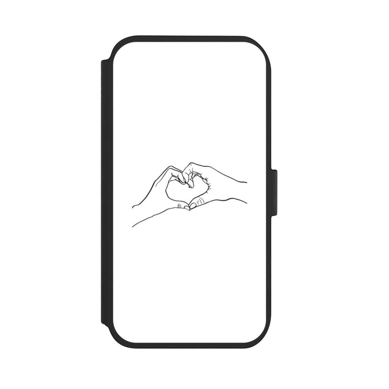 iPhone 11 NIVOflip Herz Hände Line Art