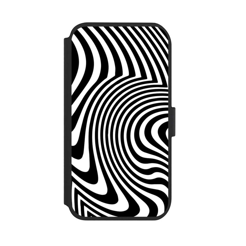 iPhone 11 NIVOflip schwarz-weiße Wellen