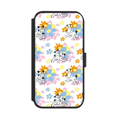 Apple iPhone 11 NIVOflip Idéfix sur fleurs colorées