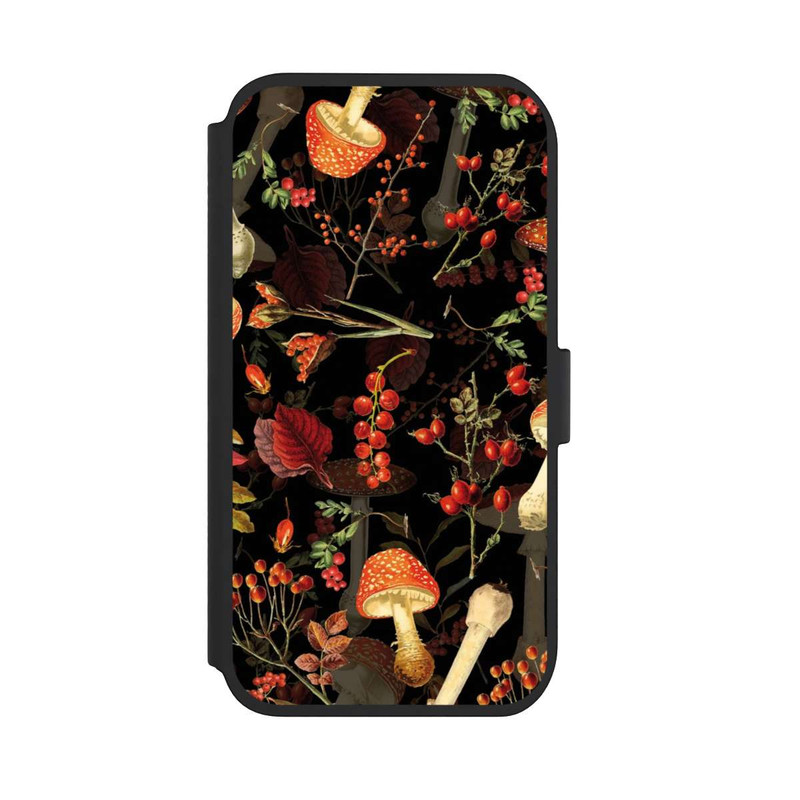 iPhone 11 NIVOflip Mushroom Pattern Black