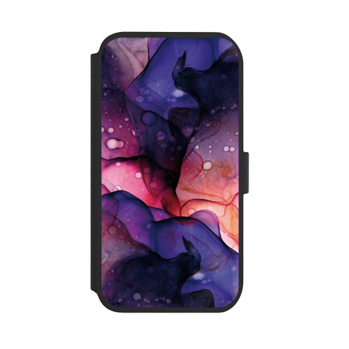 Apple iPhone 11 NIVOflip Flüssige Kunst Lila-Pink