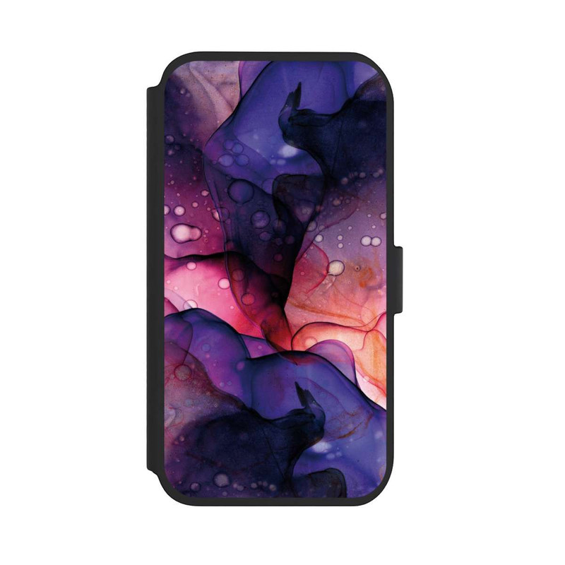 iPhone 11 NIVOflip Flüssige Kunst Lila-Pink